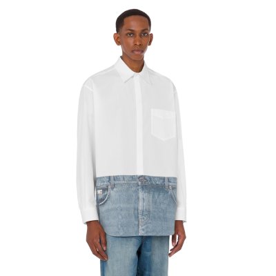 THE PRINTED COTTON POPLIN SHIRT
